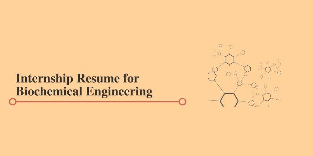 Resume for Biochemical Engineering Internships