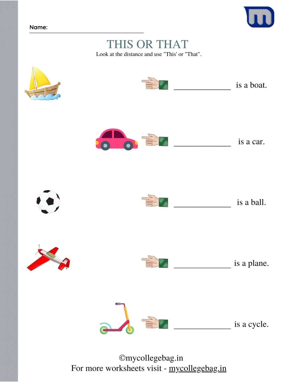 Printable This That These Those Worksheets Download For Free In PDF