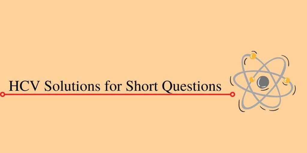 H C Verma Solution for Short Questions