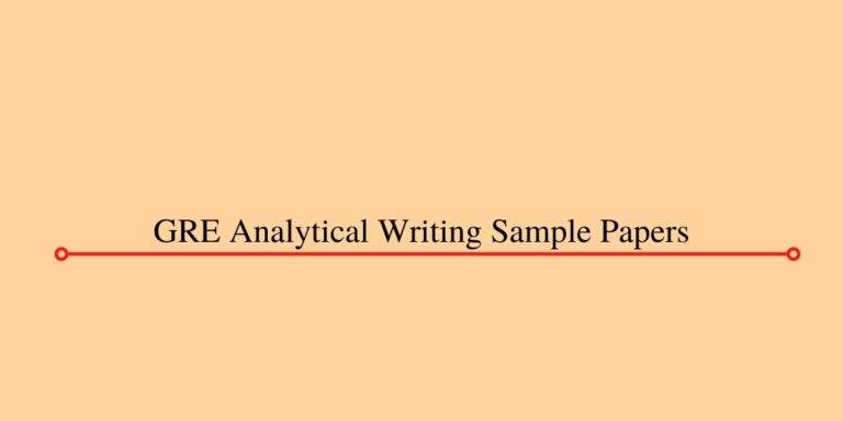 gre analytical writing sample essays