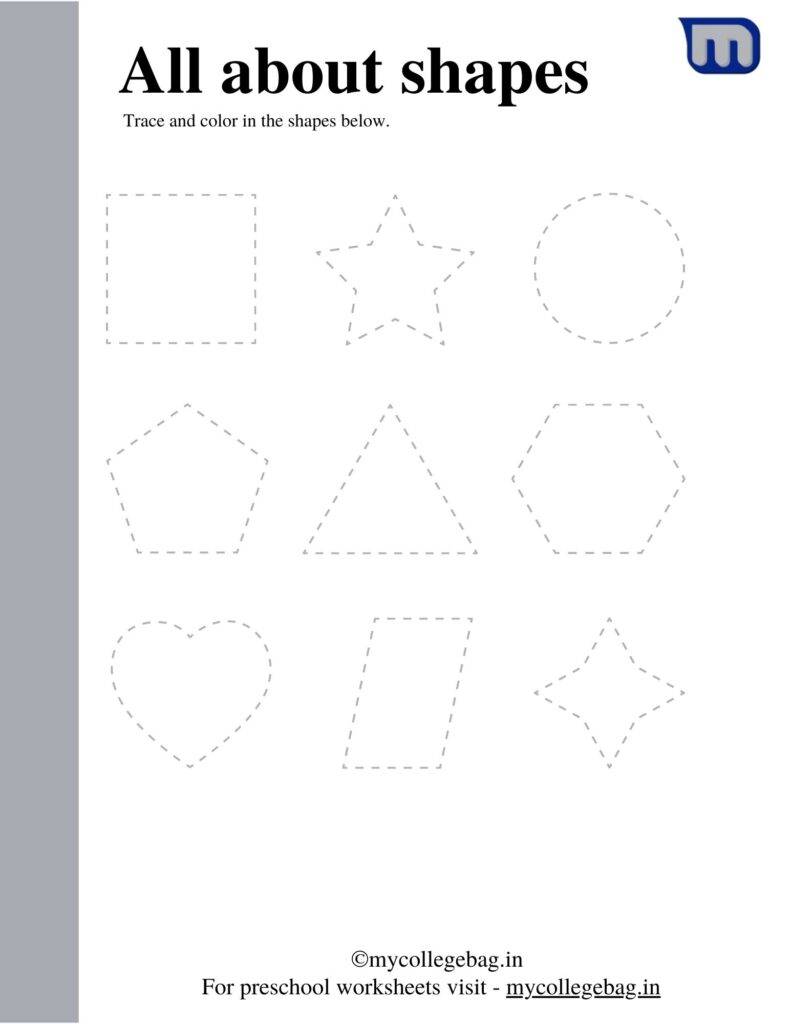 worksheet on shapes