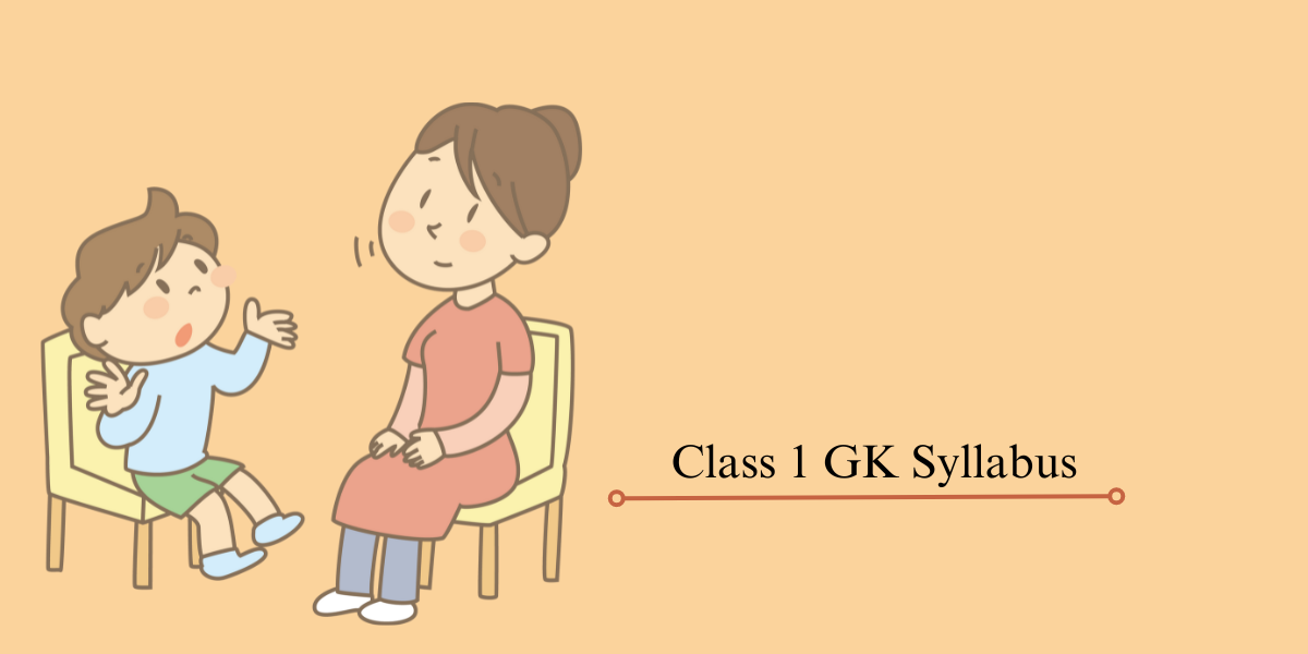 Image showing a parent asking general knowledge question to  her kid  - represents class 1 GK syllabus