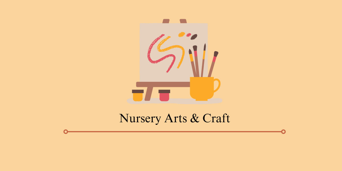 image depicting painting board, paints and brush . referencing nursery arts and crafts syllabus